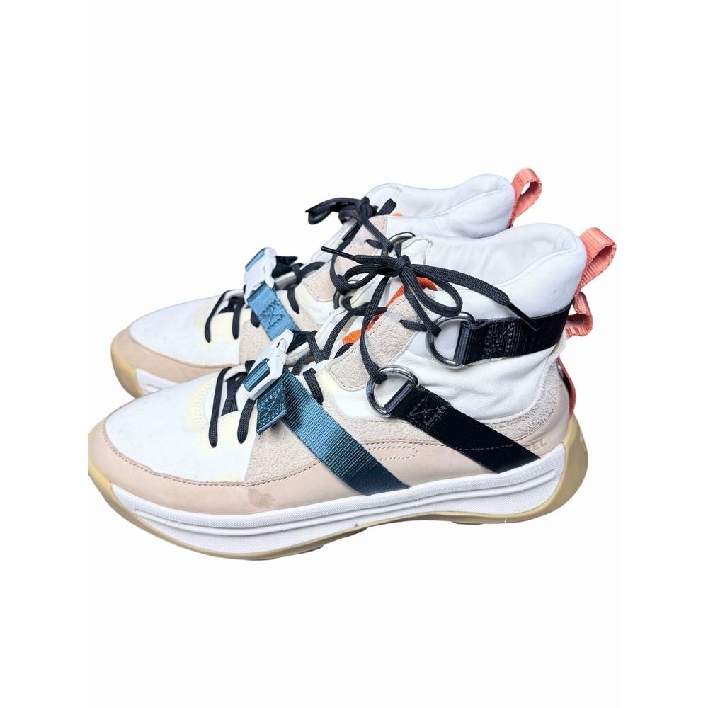 Sorel ONA 503 EQ Mid‎ Sneakers Womens 11 Ceramic Chalk Buckle Utility Gorpcore